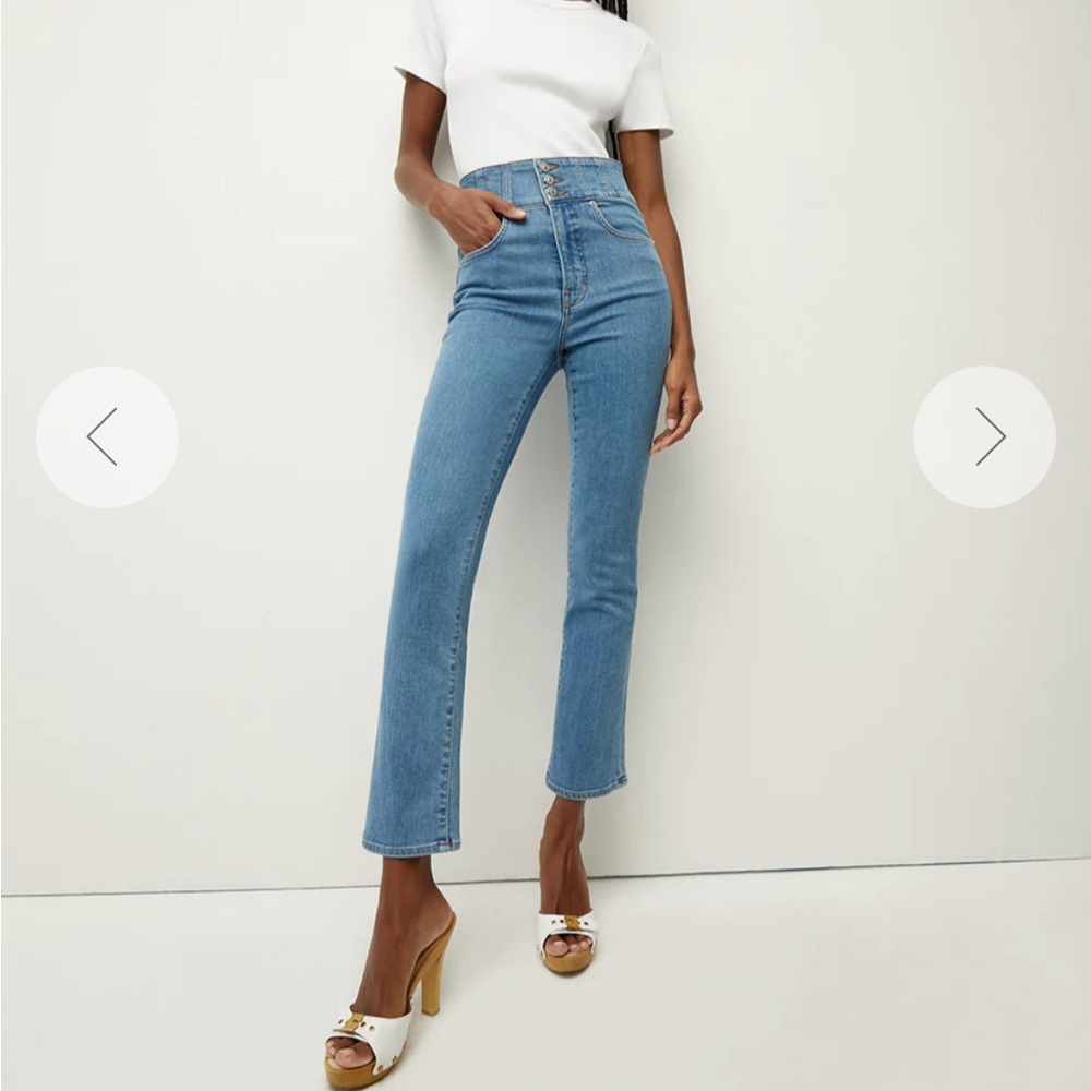 CARLY KICK-FLARE JEAN | CORSET WAISTBAND Size 28